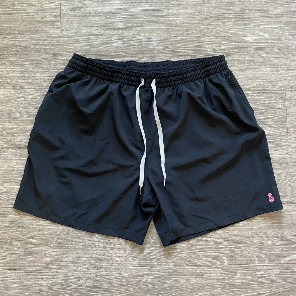 Chubbies Lined Swim Trunks Men's 2XL Black 5.5